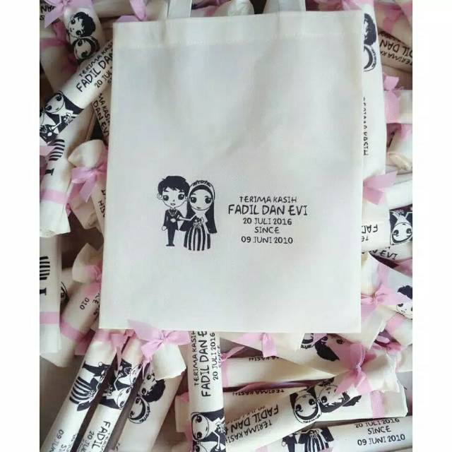 

Tas bahan suspond free sablon min order 50 pcs