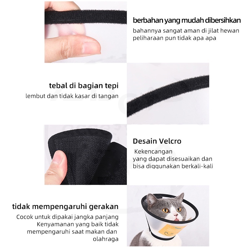 corong kucing pelindung leher anjing neck collar  corong anjing cone leher anjing collar kucing murah