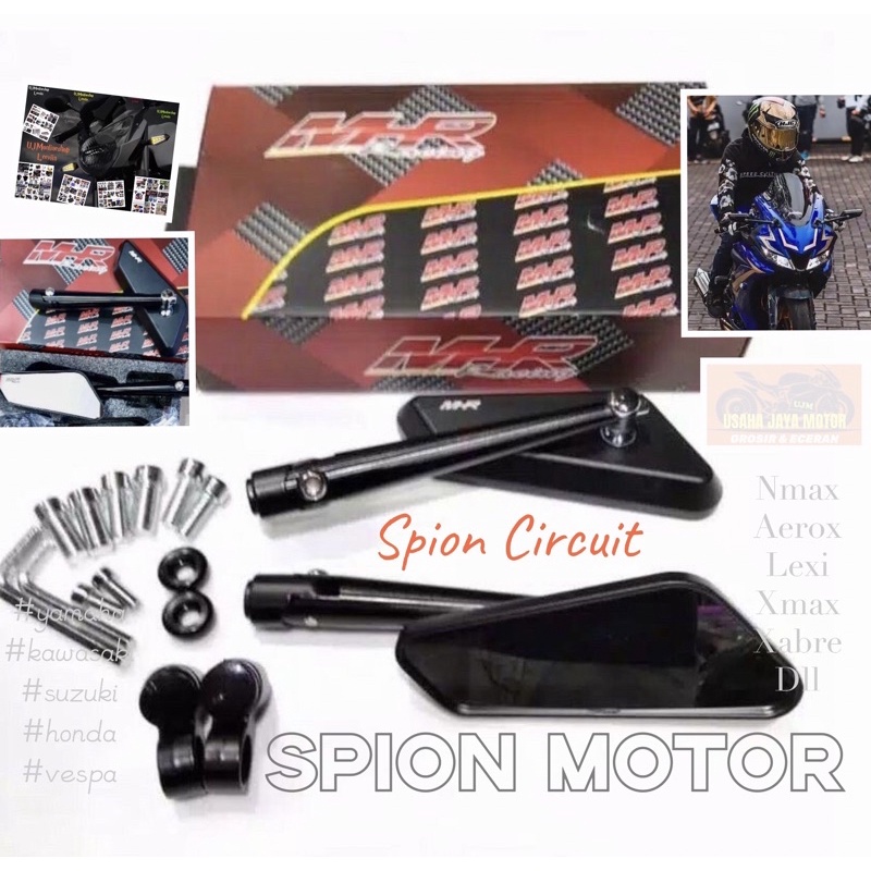 Spion Circuit Spion Sircuit Kaca Spion Original  Merk MHR Racing Universal Semua Motor Bisa KING