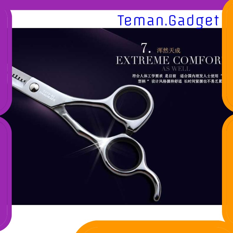 TG-FE220 BIUTTE.CO SET GUNTING RAMBUT SASAK &amp; FLAT HAIRDRESSING SCISSORS - XK10