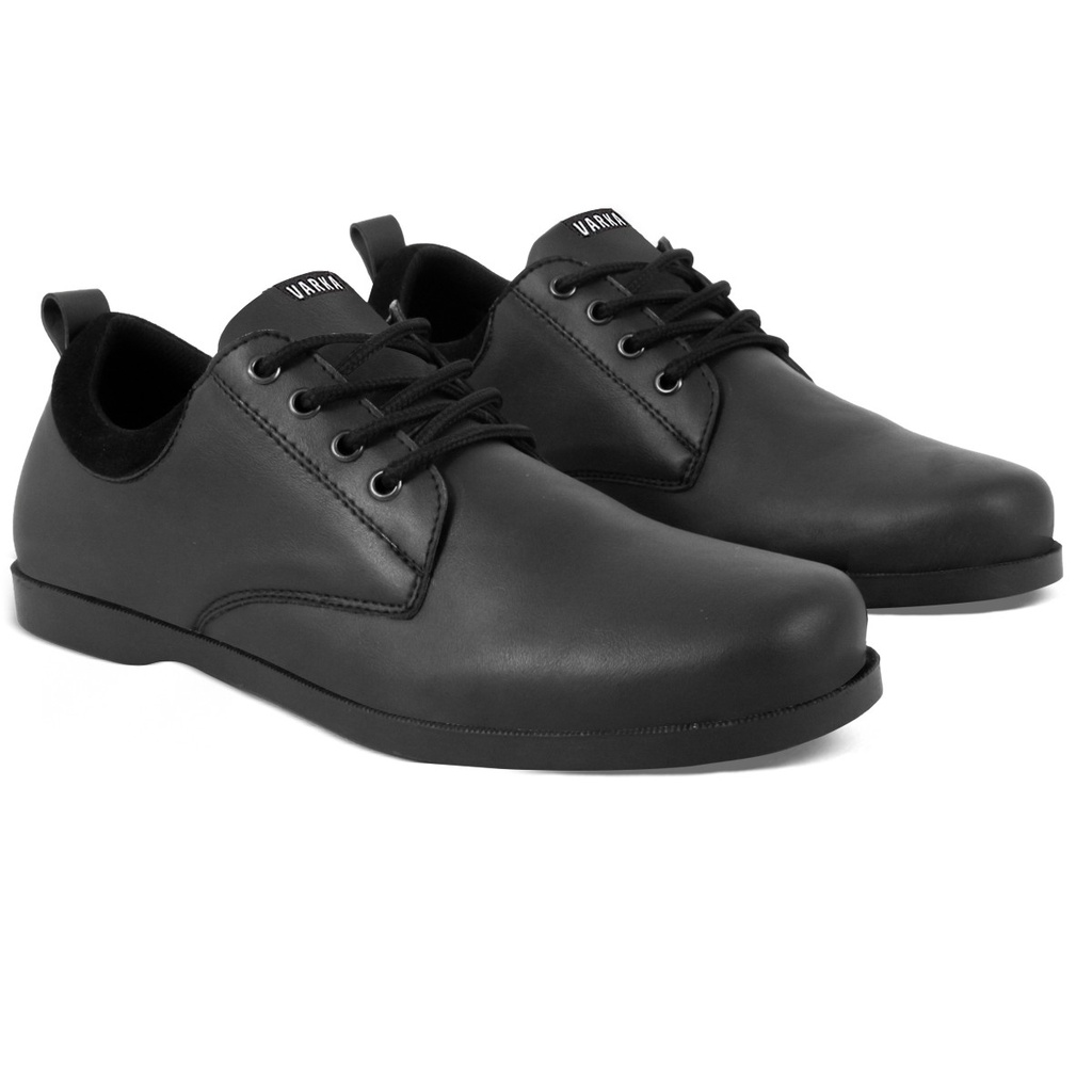 Sepatu Kasual Pria Trendi V 6542 Brand Varka Sepatu Semi formal Kuliah Kerja Kantor Hangout - Hitam