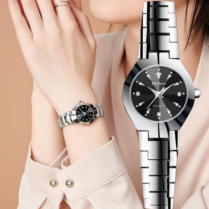jam tangan wanita BIDEN mode bisnis 3ATM Tahan Air wanita Mewah Kasual