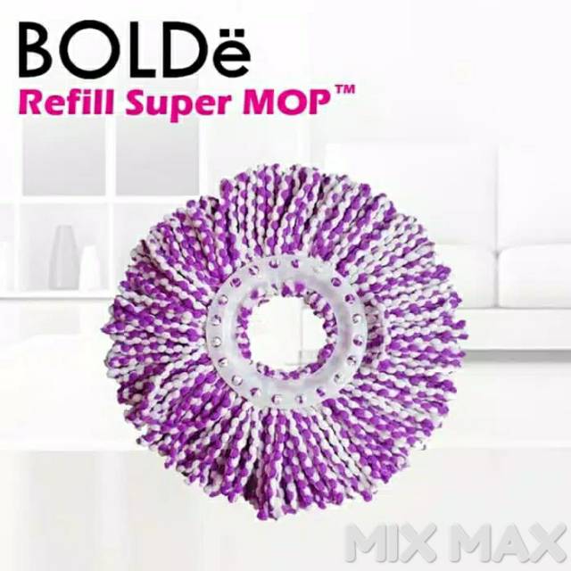 BOLDE REFILL SUPER MOP KAIN PEL ASLI MICROFIBER