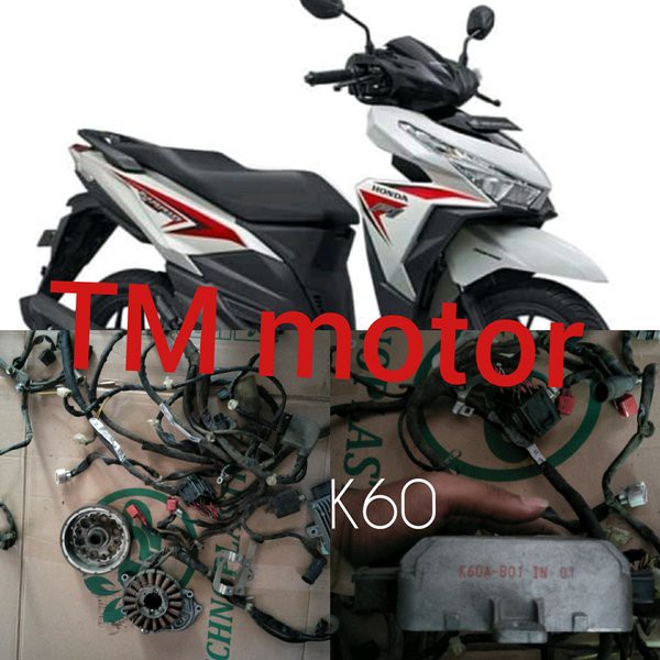 ACG ECU PENGAPIAN FULL SET honda vario 125 NEW LED k60 OROGINAL ecu acg vario new 125 led