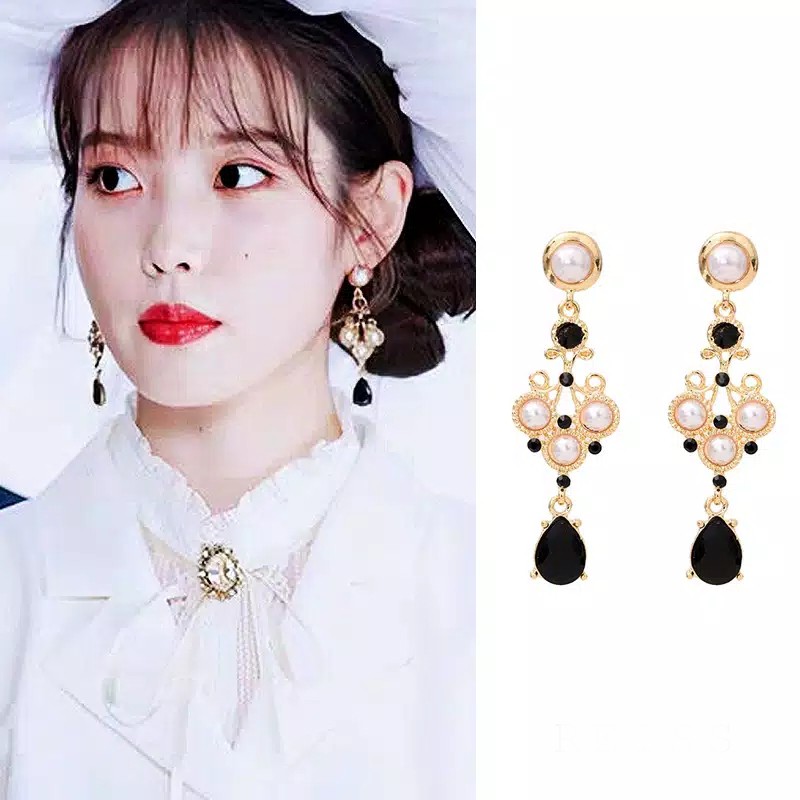 TEE0491 - Anting TUSUK Tindik Wanita Kdrama Korea Hotel Del Luna IU