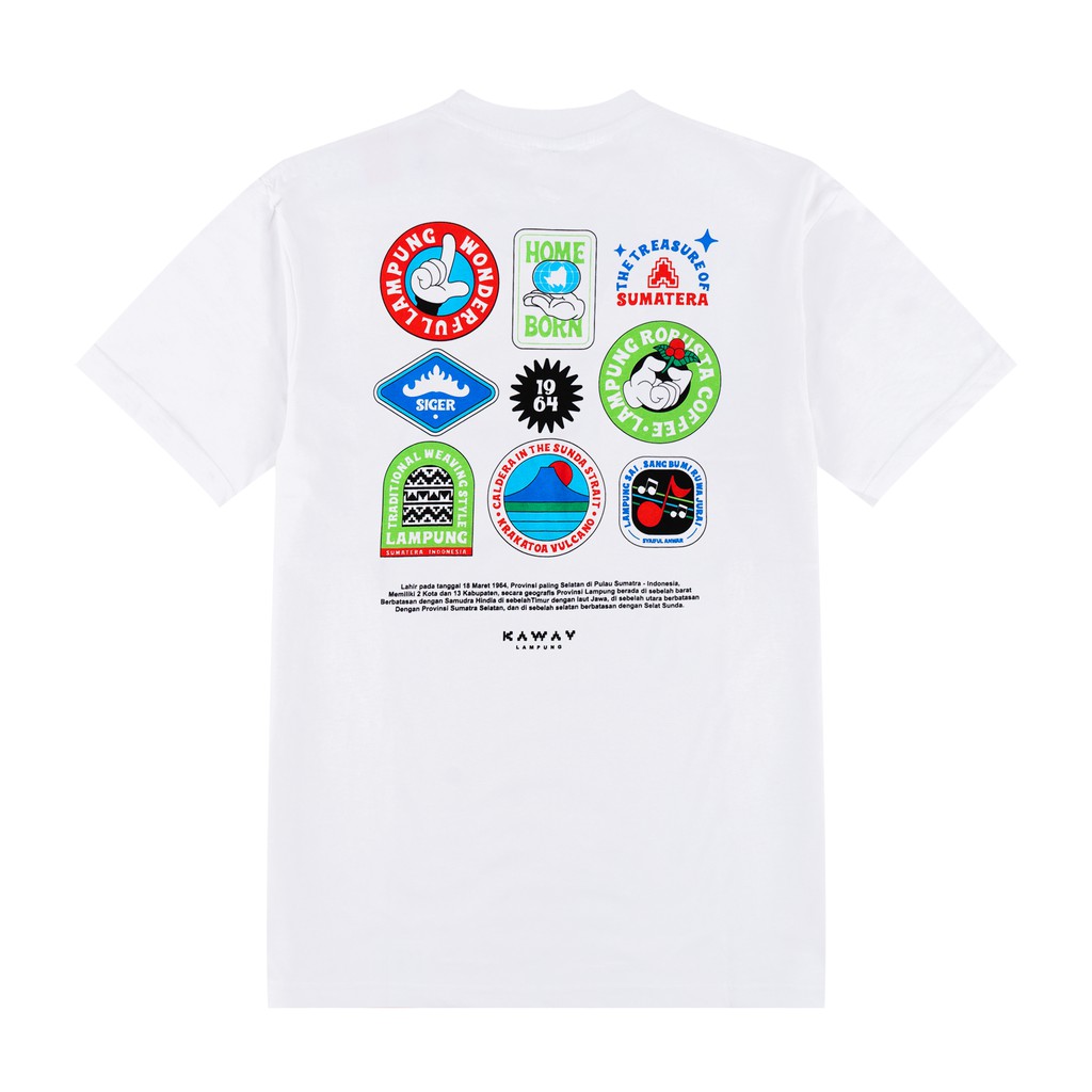 Kaway T-shirt Kaos SLAP EST WHITE