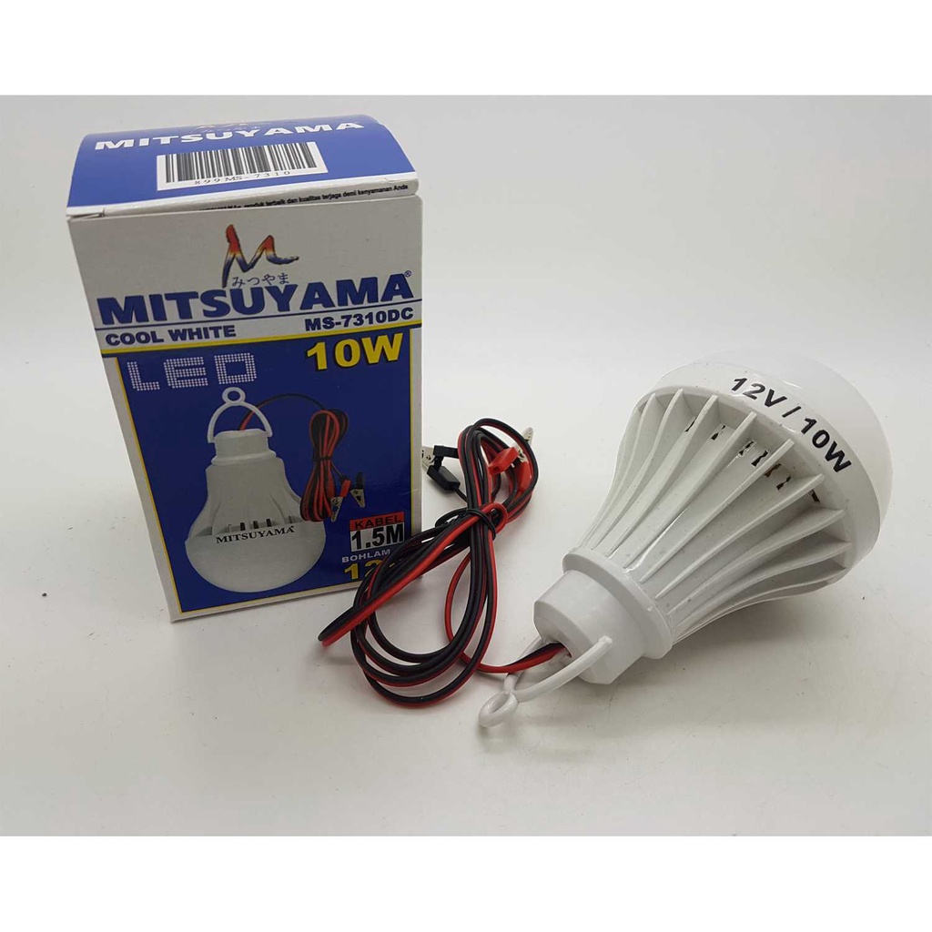 Mitsuyama MS-7315DC Bohlam AKI LED DC 12 Volt 15 Watt Emergency Lamp Kabel 1.5 Meter Original