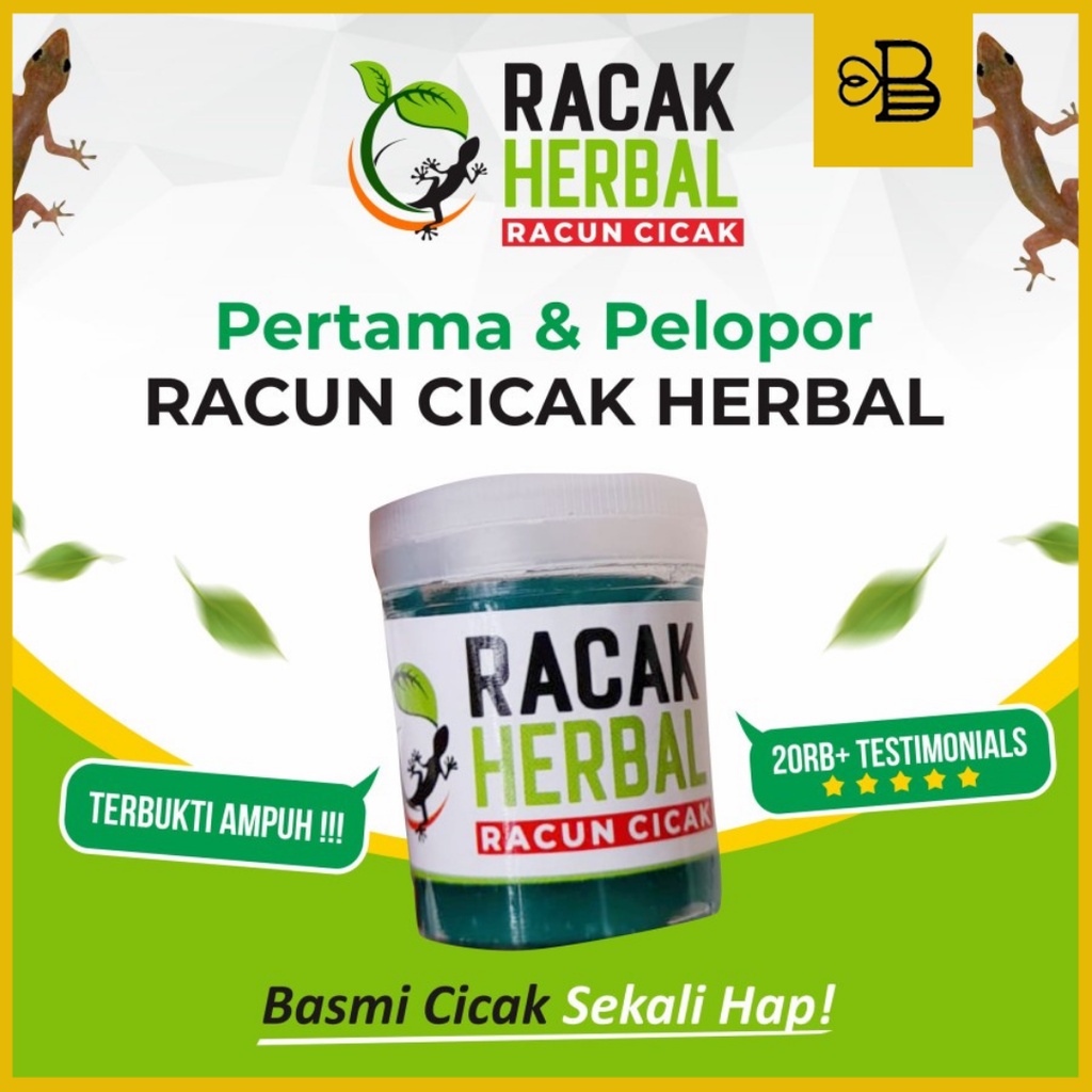 TERMURAH !! - Racun Cicak Herbal Alami Original Pembasmi Cicak Kecoa Tikus Hama Gulma Garansi Asli