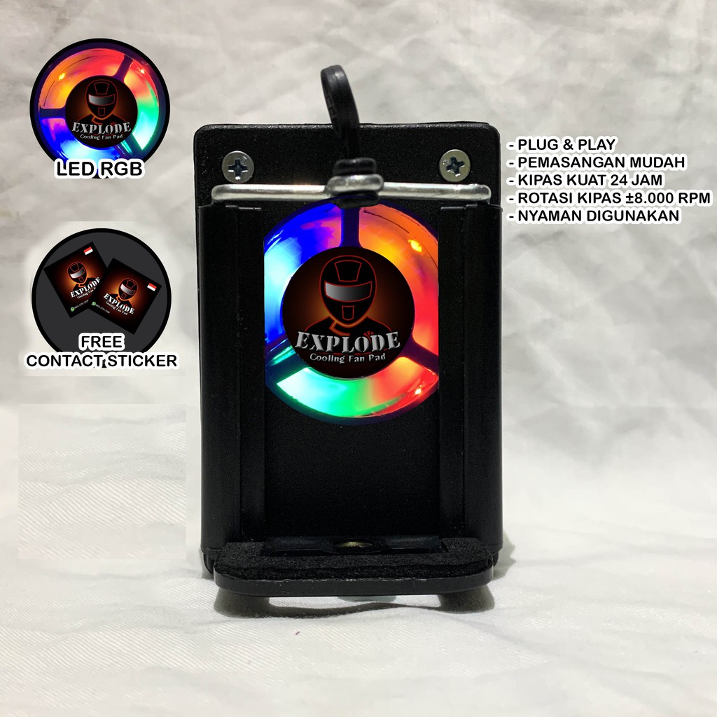 Kipas Pendingin HP + LED V2 / Kipas HP + LED / Kipas Pendingin