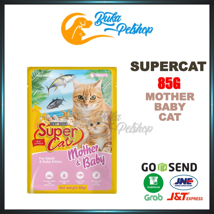 SUPERCAT Mother Baby Cat 85g Makanan Kucing Super Cat