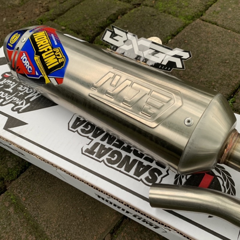 KNALPOT NORIFUMI TORC STAINLESS ORIGINAL YAMAHA WR 155 R BEST SELLER