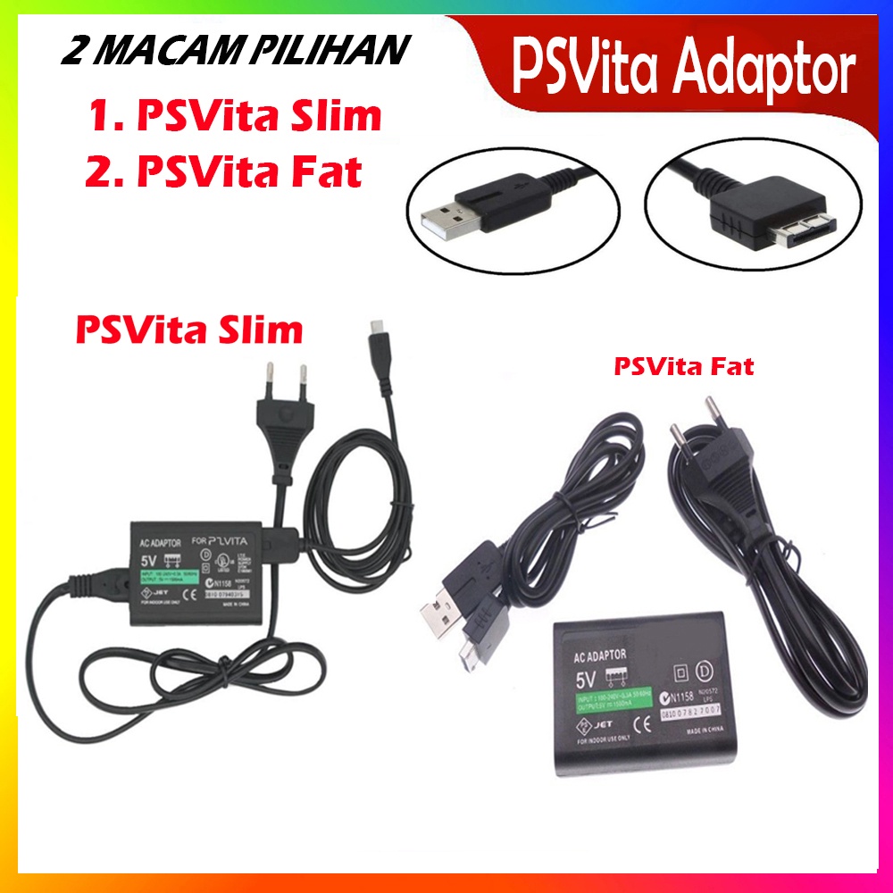 PSVita Adaptor Adapter Charger PS Vita Fat Sony 1000 Ps Vita PSVita Slim 2000 Charger Adapter