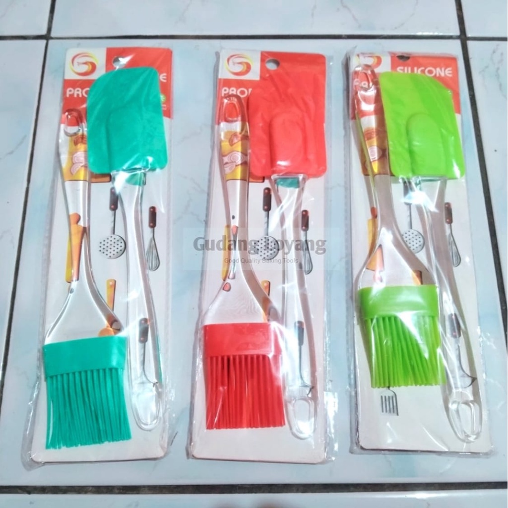 Spatula Set Kuas Spatula Kue Alat Dapur Kuas Silicone Set Kuas Loyang Silikon Murah