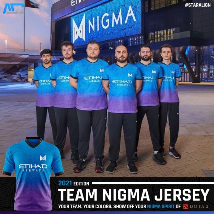 JERSEY GAMING TEAM NIGMA - DOTA2 GAMERS