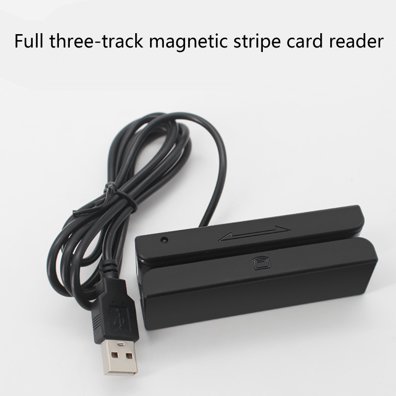 Btsg Three-track Stripe Card Reader Kartu Pembaca Kartu Magstripe Scanner