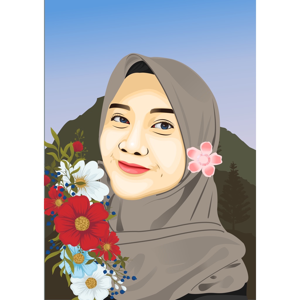 Kado Wisuda/Ultah/Wedding Vector Art frame