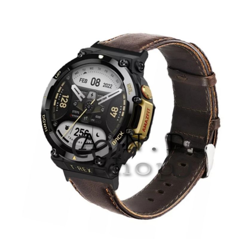 STRAP WATCH BAND TALI JAM TANGAN LEATHER KULIT ASLI AMAZFIT T REX TREX 1 2 3 PRO ULTRA ACC SMARTWATC