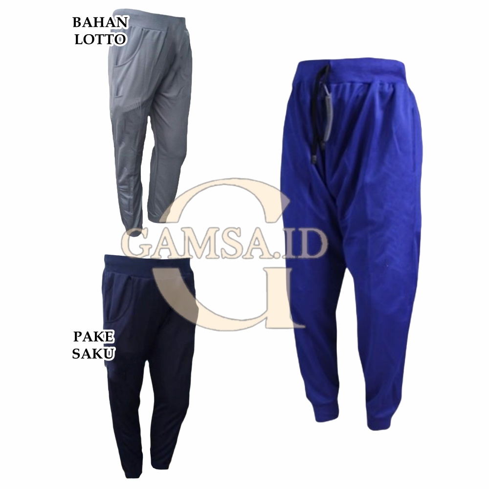 SWEATPANTS JOGGER PANTS PRIA WANITA - CELANA PANJANG JOGER LOTTO TRAINING OLAHRAGA