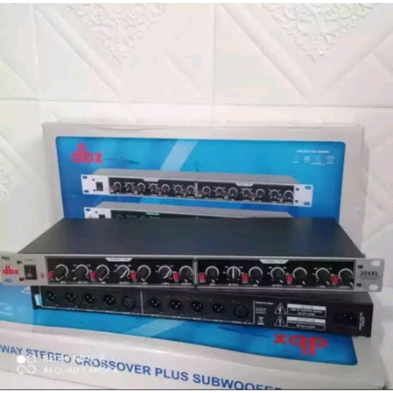 DBX CROSSOVER 224XL PLUS SUBWOOFER 4 WAY MONO STEREO