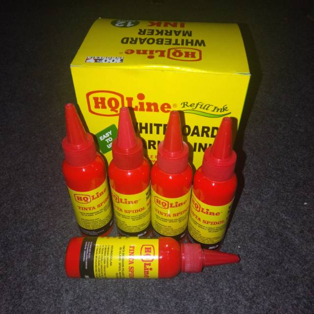 

Tinta Spidol Whiteboard / Marker Refill / isi ulang 100ml warna merah, biru, hijau HQ Line