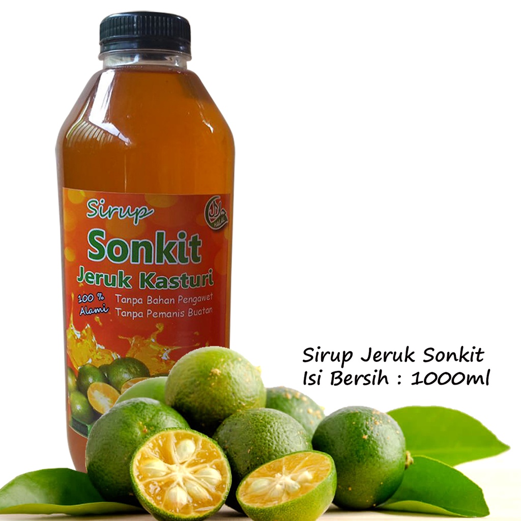 Jual Sirup Jeruk Sonkit Syrup Jeruk Kasturi Sirop Jeruk Kunci Lemon Cui Kemasan 1000ml Shopee 