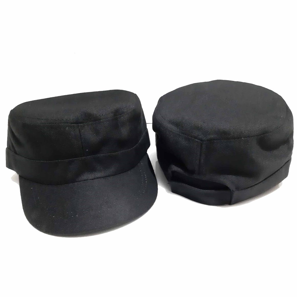 TOPI KOMANDO / MILITARY POLOS MURAH Topi Distro - Hitam