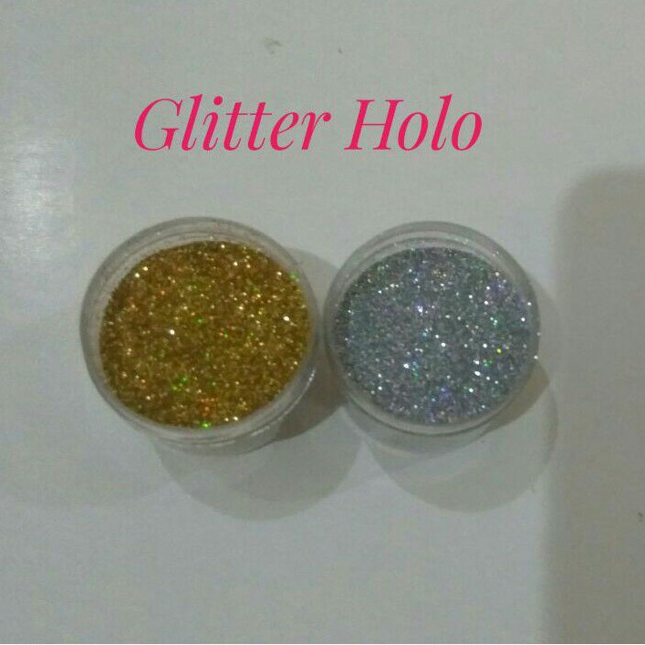 Bubuk Gliter Hologram untuk Nail Arts atau Henna 5gr/gliter powder/glitter holo/glitter pelangi