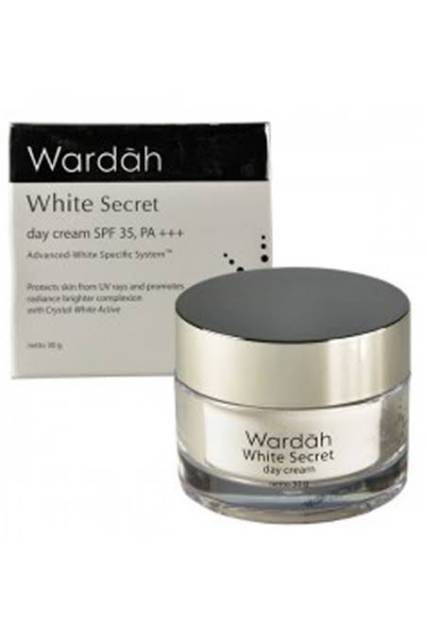 Wardah white secret day cream pot