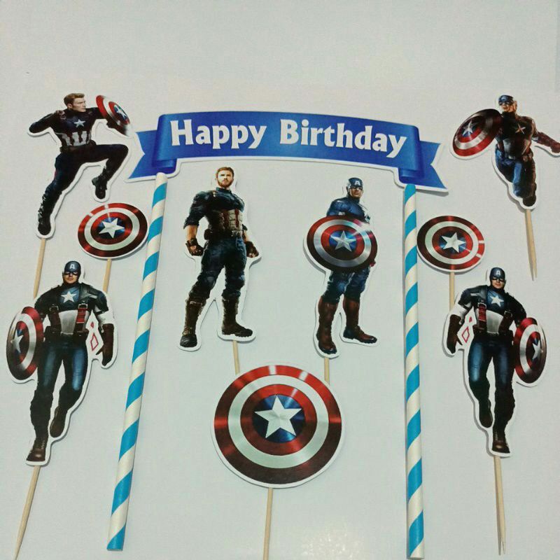 topper cake captain america