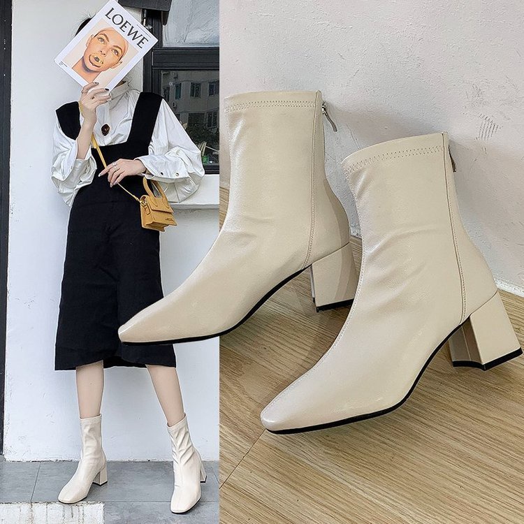 [ Import Design ] Sepatu Boots Heels Wanita Korea Import Premium Quality ID161