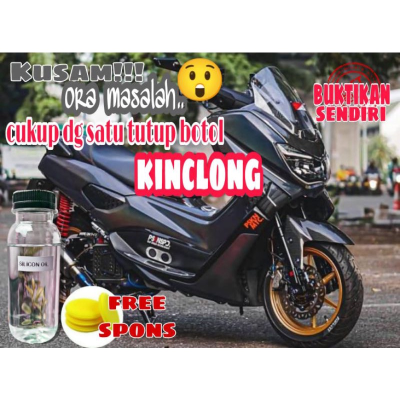 Pengkilap body motor semir ban silikon
