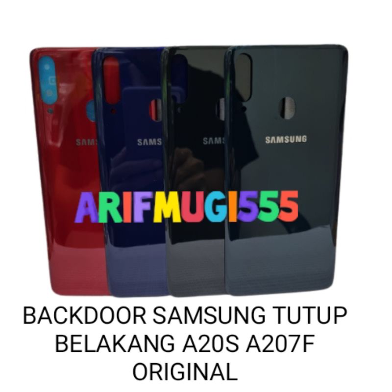 BACKDOOR BACKCOVER KESING CASING HOUSING TUTUP BELAKANG SAMSUNG A20S A207F ORIGINAL