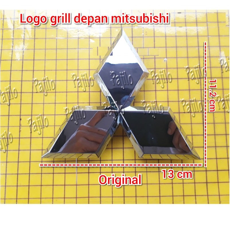 Emblem LOGO TIGA BERLIAN Depan Gril Grill Mitsubishi Xpander mirage pajero kuda lancer L300 T120SS
