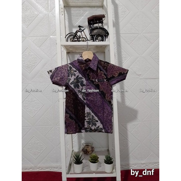 COD//KEMEJA BATIK//KEMEJA BATIK ANAK LILAC, TARO, LAVENDER//TERLARIS