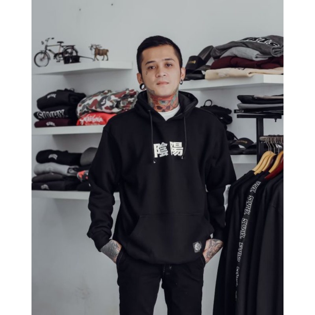 SLVHX Sweater Hoodie Luster Pria Distro Sablon Art Naga Japan - Jaket Sweater Pria