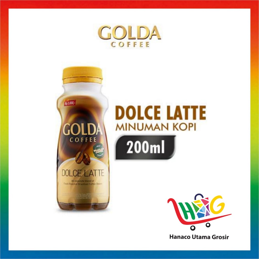 GOLDA Coffee Dolce Latte Kopi Siap Minum Botol 200ML