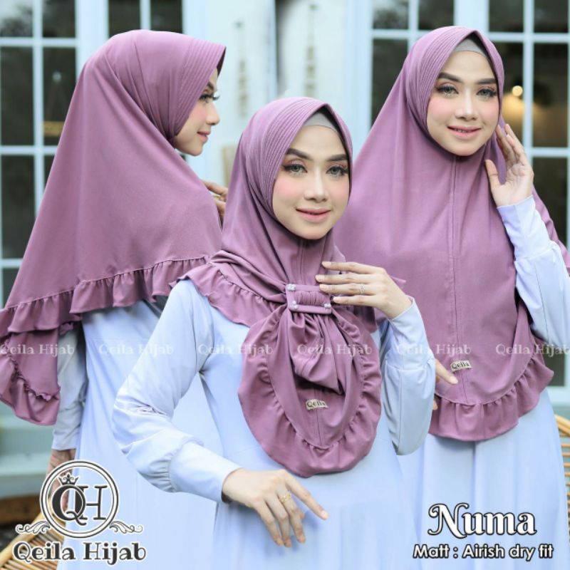 𝗦𝗛𝗘𝗟𝗢𝗩𝗘𝗦𝗛𝗢𝗣𝗣 - ORI QL JILBAB KHIMAR NUMA REMPEL FREE RING GESPER PREMIUM ORIGINAL QIELA QEILA JERSEY