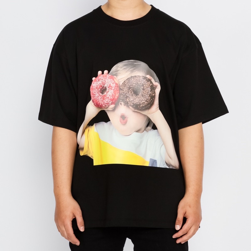 ADLV. Donut Black Yellow tee