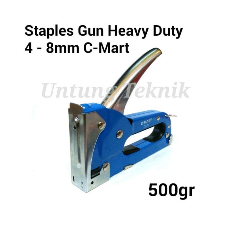 Murah C-Mart 4-8mm Staples Gun Heavy Duty - Staples tembak manual