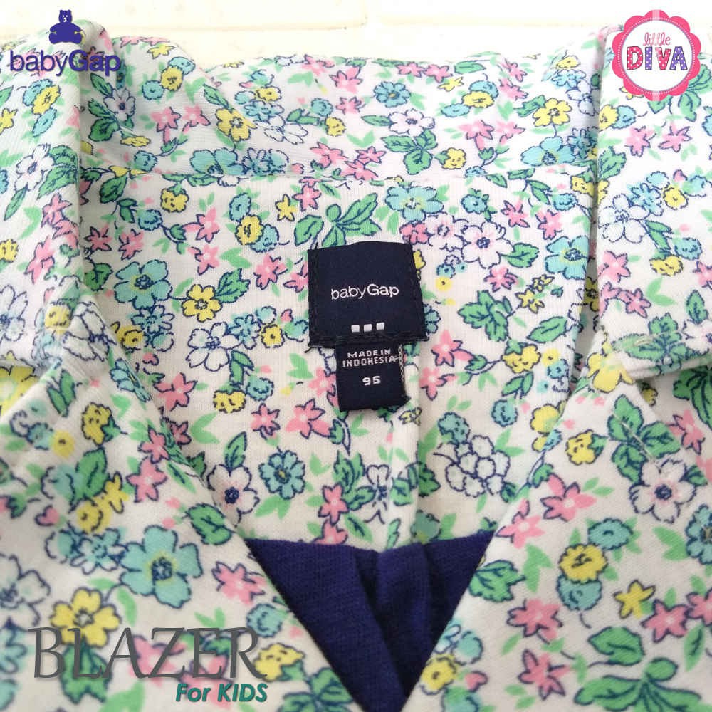 Jaket Anak perempuan Import 18-24 Bulan &amp; Blazer babygap flower anak cewek girl perempuan size 18-24M  tebel lucu jaket keren