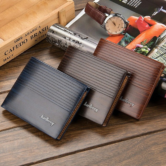 Dompet Pendek Lipat Dompet Kulit Pria Leather Wallet Baellerry DR002