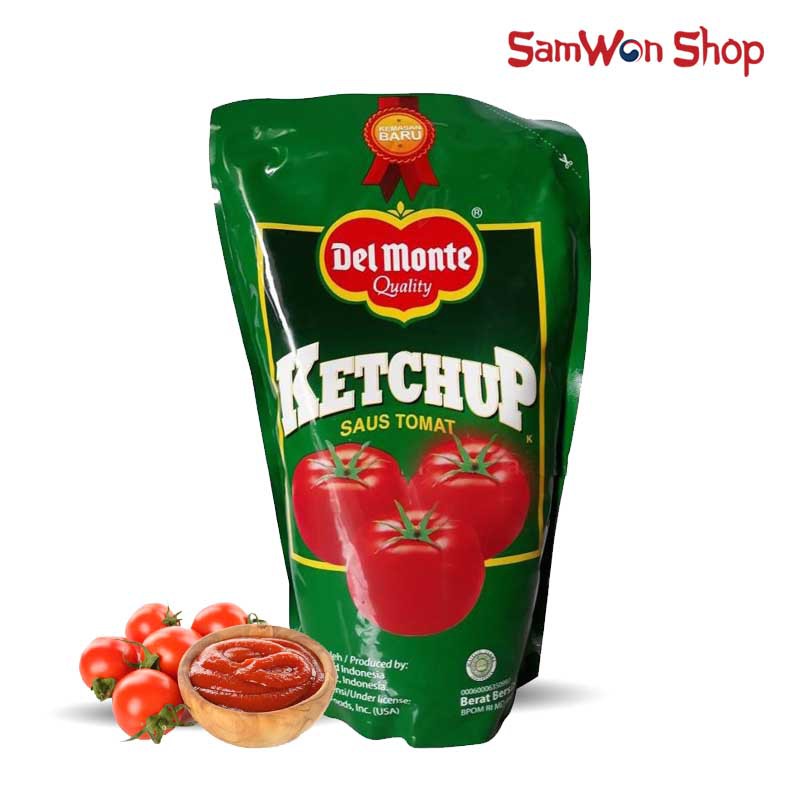 

DEL MONTE SAUS TOMAT KEMASAN POUCH 1 KG - DELMONTE TOMATO KETCHUP ORIGINAL