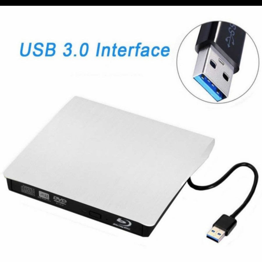 DVD RW External Slim Portable Optical Drive - LG / Samsung