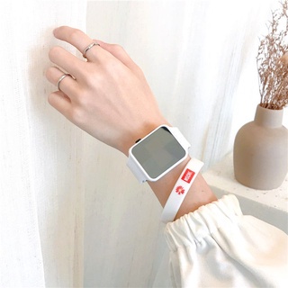 【KOK】✅COD Jam Tangan Couple Tahan Air Cerdas LED Watch Elektronik  Jam tangan LED mewah anti air untuk pelajar 1 PC-SP11153-Putih