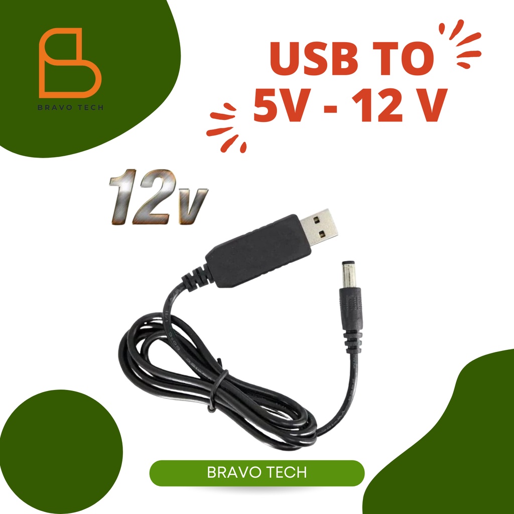 Kabel step up 5v to 12v DC for modem orbit / router