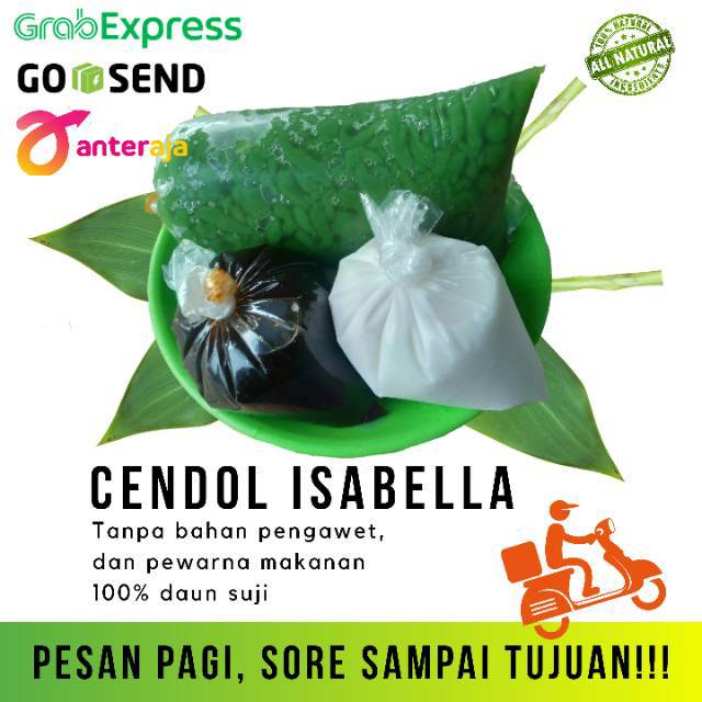 Es cendol dawet khas bandung asli daun suji