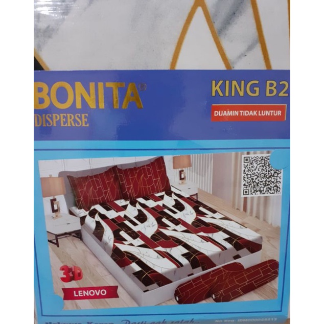 Sprei Bonita 3D no 1 uk 180x200 motif Lenovo