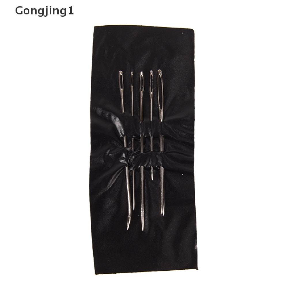 Gongjing1 1 Set / 55PCs Jarum Jahit Bahan Stainless Steel Untuk Kerajinan Tangan DIY