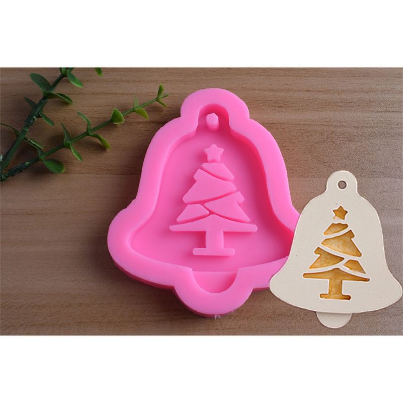 Glitter DIY Christmas Tree Snowflake Resin Jewelry Making Silicone Molds Art Craft Tools