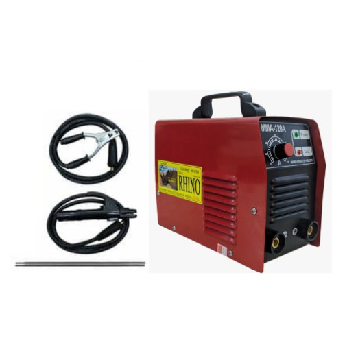 Mesin Las Listrik Rhino120A / Trafo Las Inverter 900 Watt Rhino Merah 120 A / MMA 120 Merah